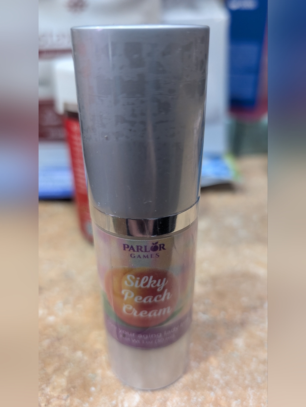 Silky Peach Cream - Peach and Silver Packaging
